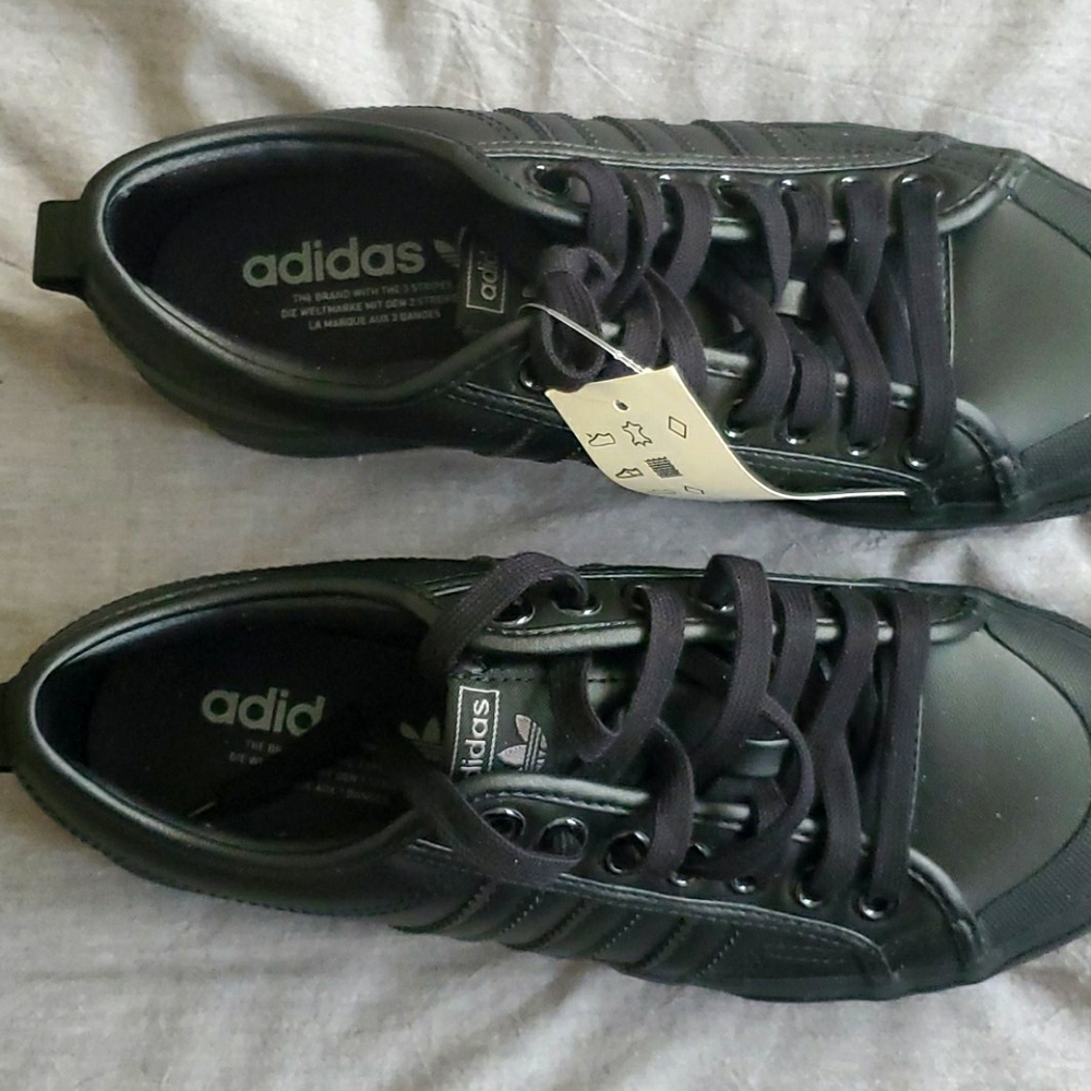 Sz 9 Black Adidas Platform Nizza
